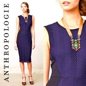 * SOLD * Anthropologie Weston Wear Islington Pencil Midi Dress Size Medium